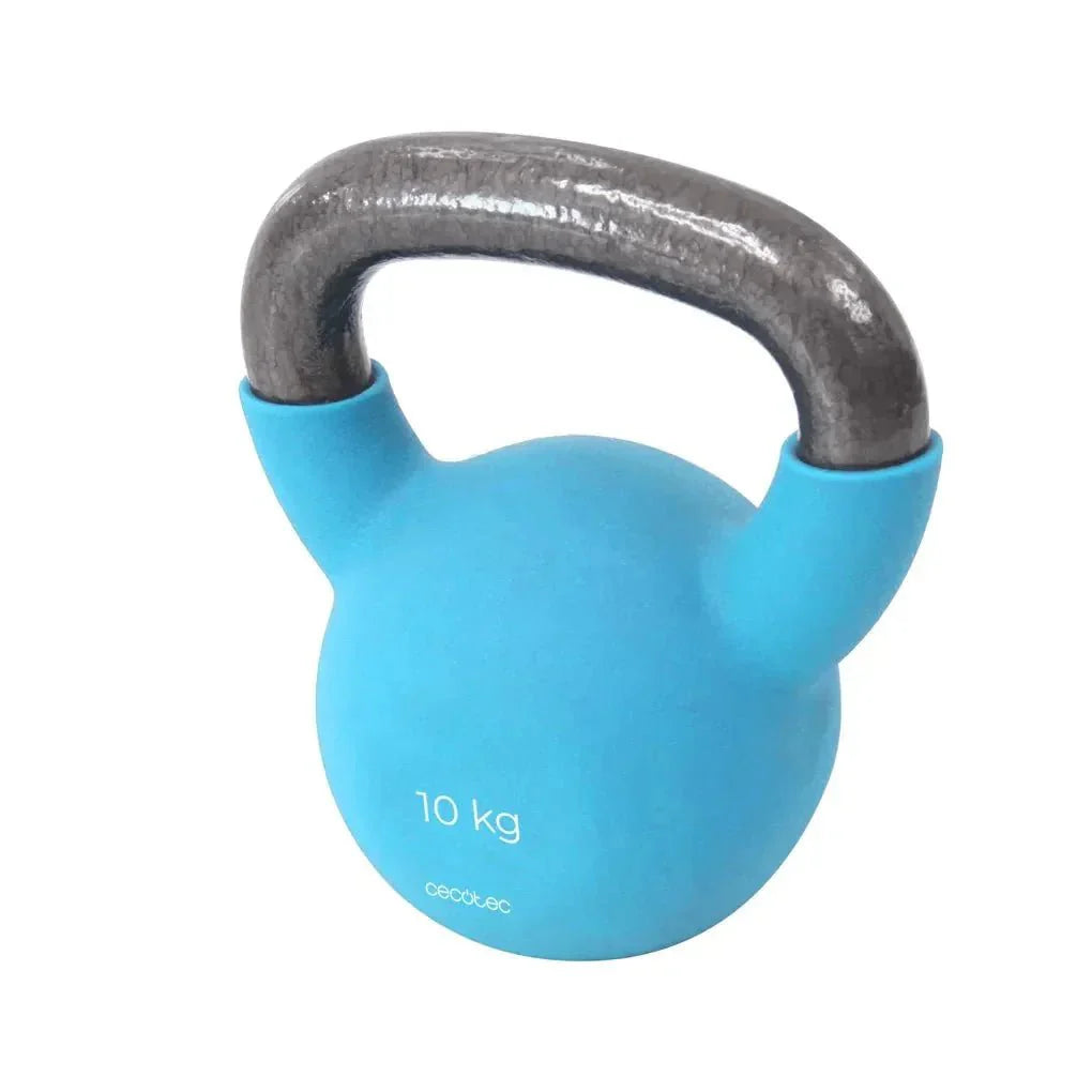 Pesa Rusa Drumfit KettleBell 10 Kg: Ergonomía, Durabilidad y Estilo Fitness de Cecotec