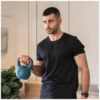 Pesa Rusa Drumfit KettleBell 12000 Neo de 12 kg con revestimiento de neopreno y agarre ergonómico Cecotec