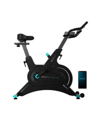 Bicicleta Estatica Indoor Drumfit 10000 con resistencia magnética volante de inercia de 10 kg y conectividad APP Kinomap Cecotec