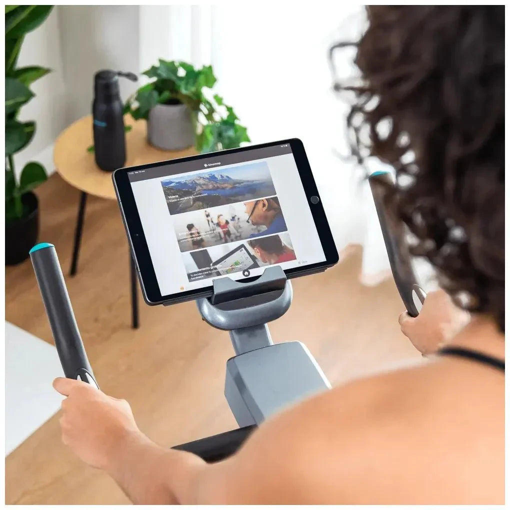 Bicicleta Estatica Indoor Drumfit 10000 con resistencia magnética volante de inercia de 10 kg y conectividad APP Kinomap Cecotec