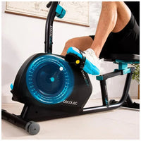 Bicicleta Estática Reclinable con Resistencia Magnética y Pantalla LCD de Cecotec