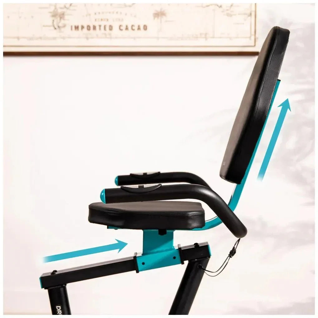 Bicicleta Estática Reclinable con Resistencia Magnética y Pantalla LCD de Cecotec