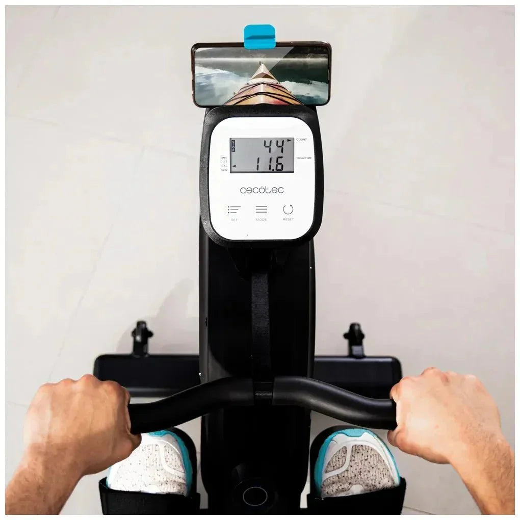 Máquina de Remo Plegable Drumfit Rower 9000: Resistencia Magnética y LCD de Cecotec