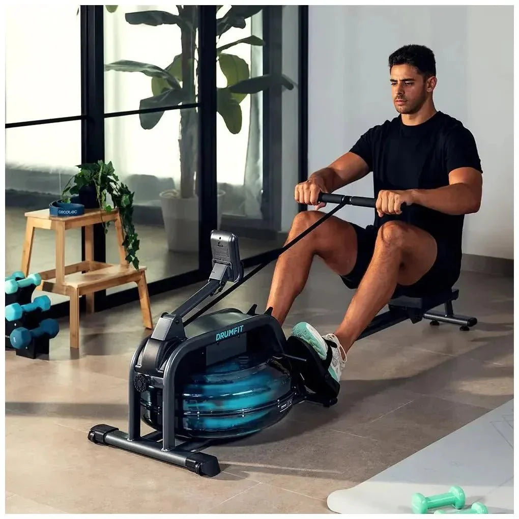 Máquina de Remo de Agua Drumfit Rower 10000 Neptuno: Entrenamiento Intenso en Casa de Cecotec