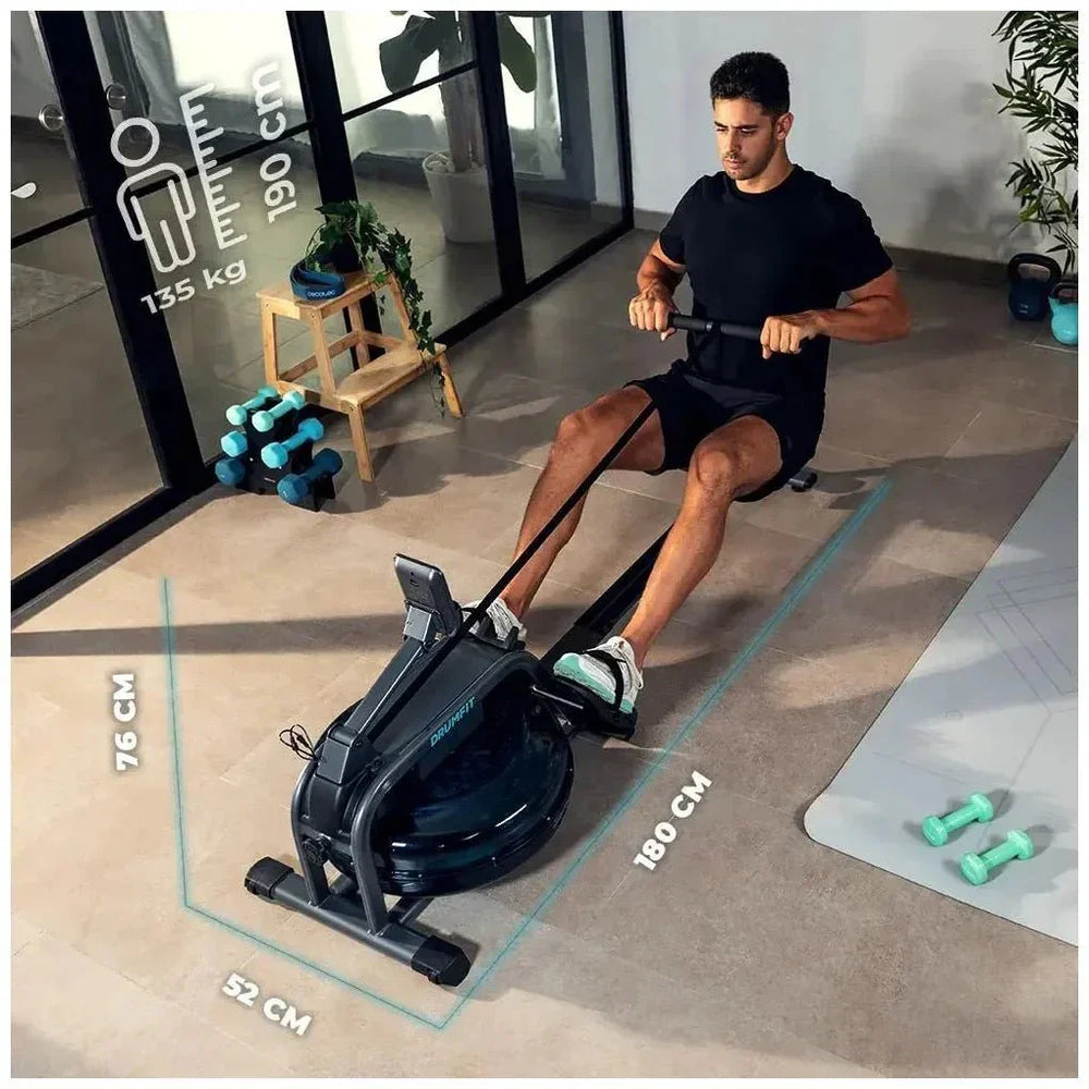 Máquina de Remo de Agua Drumfit Rower 10000 Neptuno: Entrenamiento Intenso en Casa de Cecotec