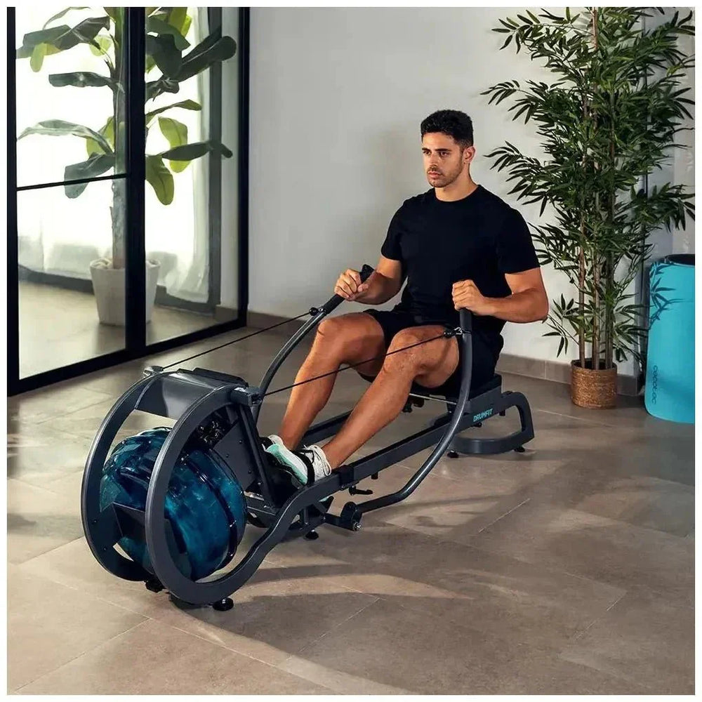 Máquina de Remo de Agua Drumfit Rower 20000 Neptuno con APP y Doble Manillar de Cecotec