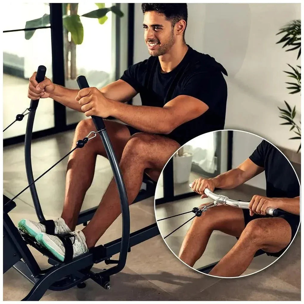 Máquina de Remo de Agua Drumfit Rower 20000 Neptuno con APP y Doble Manillar de Cecotec