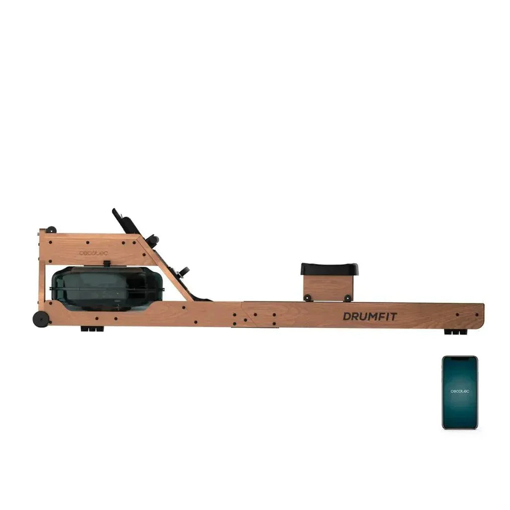 Remo de Agua Drumfit Neptuno Wood: Entrenamiento Intenso y Conectividad Avanzada de Cecotec