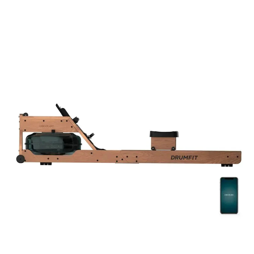 Remo de Agua Drumfit Neptuno Wood: Entrenamiento Intenso y Conectividad Avanzada de Cecotec