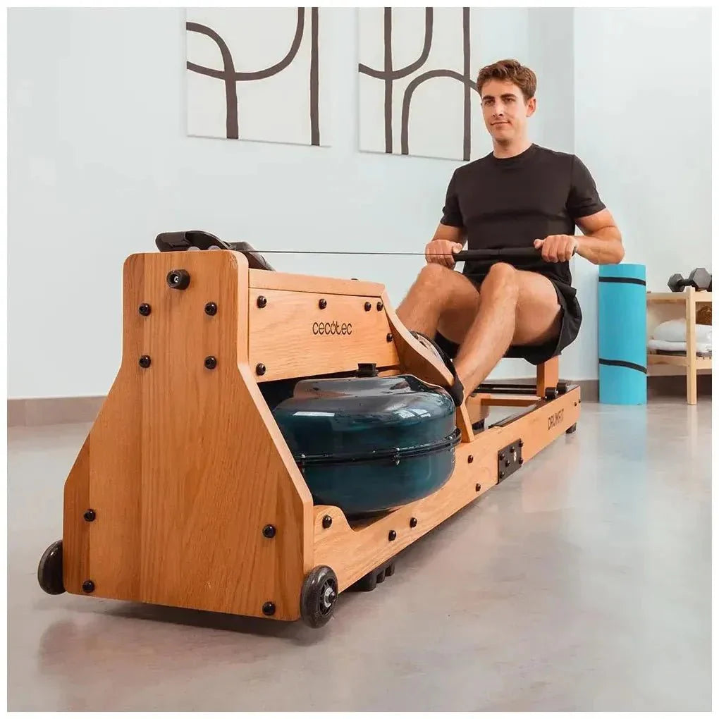 Remo de Agua Drumfit Neptuno Wood: Entrenamiento Intenso y Conectividad Avanzada de Cecotec