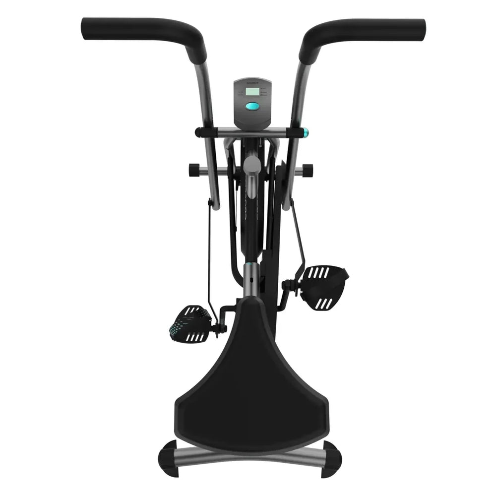 Bicicleta estatica Drumfit CrossFit 1000 Eolo con resistencia ajustable pantalla LCD y pedaleo bidireccional Cecotec