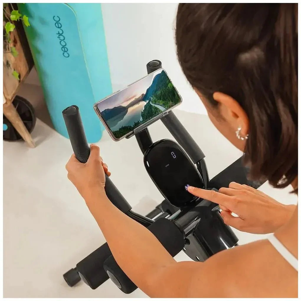 Máquina de Abdominales Plegable con Pantalla LCD y Soporte para Dispositivos de Cecotec