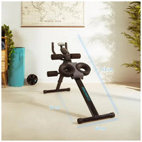 Máquina de Abdominales Plegable con Pantalla LCD y Soporte para Dispositivos de Cecotec