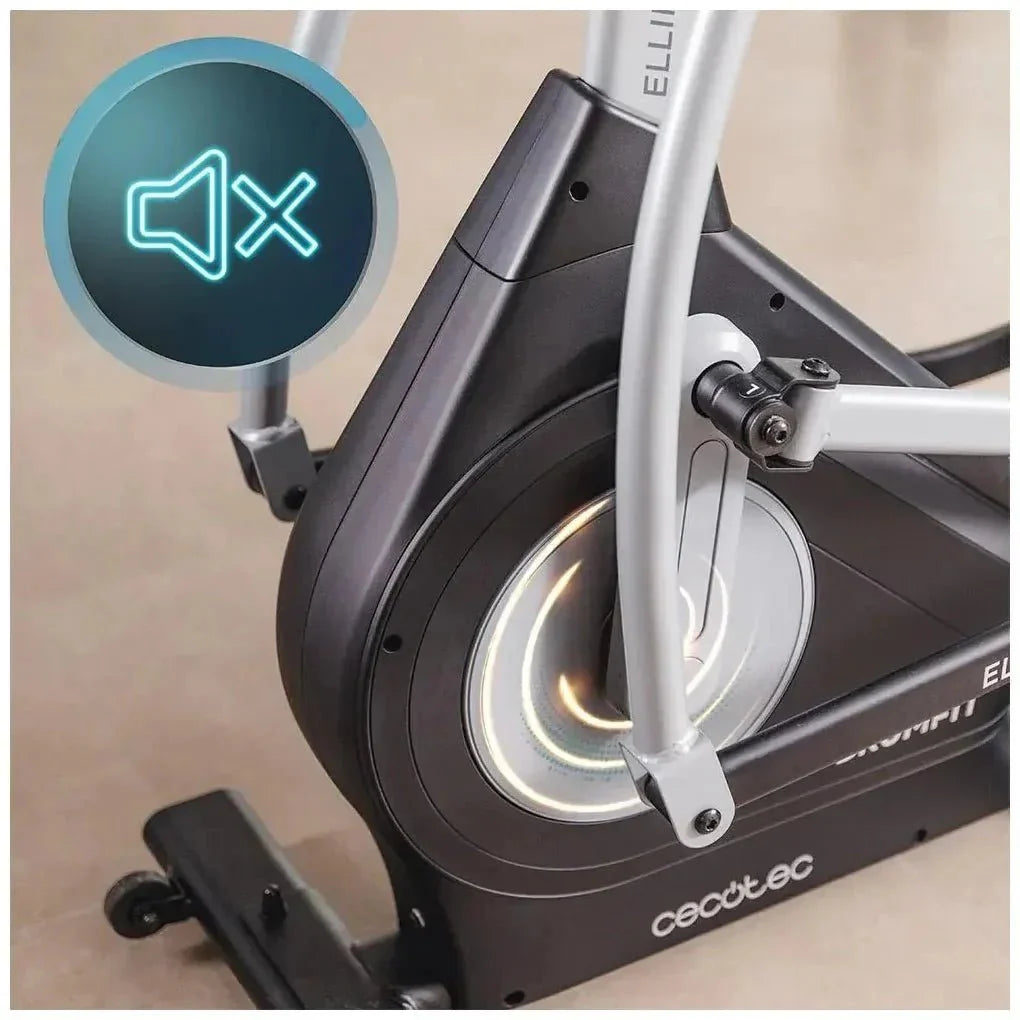 Bicicleta Elíptica Plegable con Resistencia Magnética y APP para Entrenamiento en Casa de Cecotec