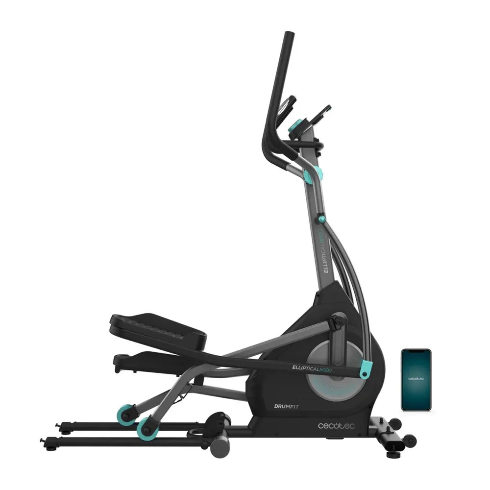 Bicicleta Elíptica Plegable con Resistencia Magnética y APP para Entrenamiento en Casa de Cecotec
