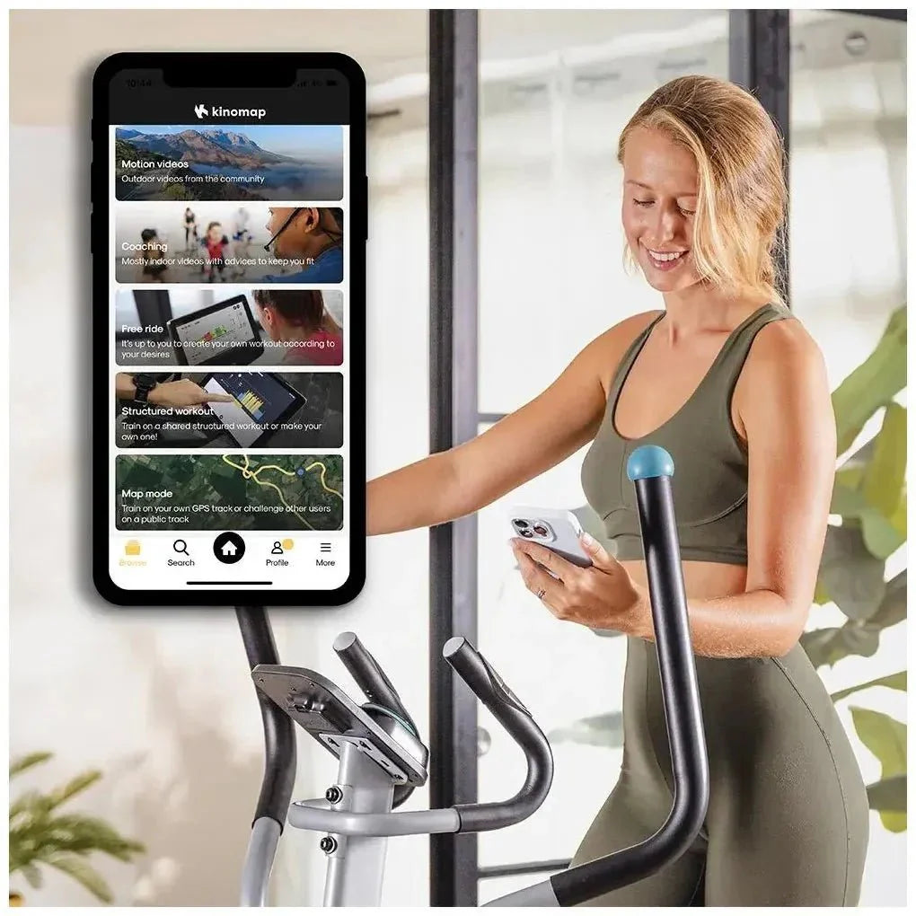 Bicicleta Elíptica Plegable con Resistencia Magnética y APP para Entrenamiento en Casa de Cecotec
