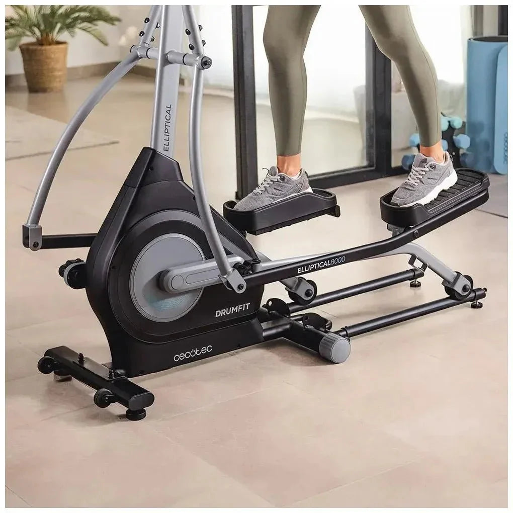 Bicicleta Elíptica Plegable con Resistencia Magnética y APP para Entrenamiento en Casa de Cecotec