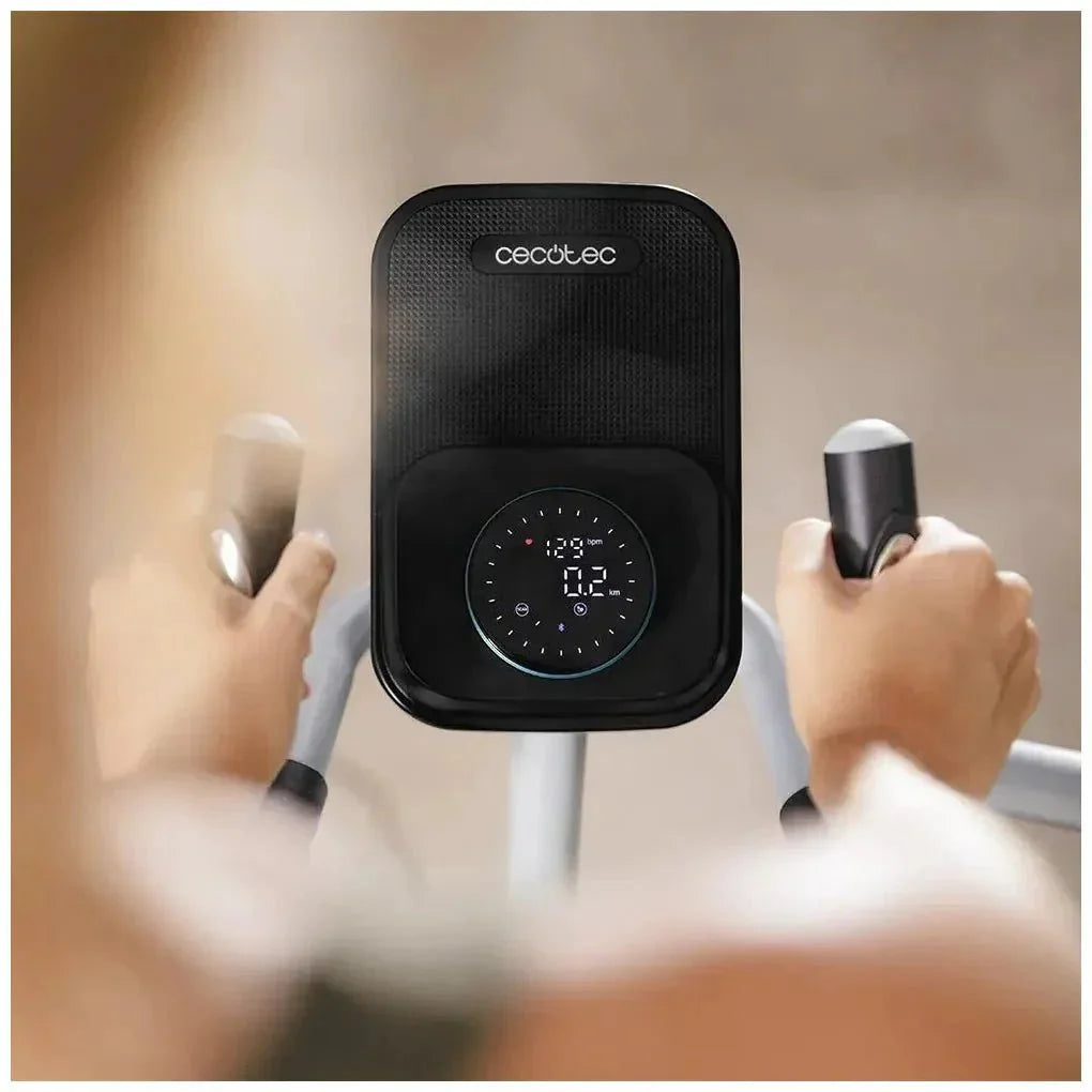 Bicicleta Elíptica Plegable con Resistencia Magnética y APP para Entrenamiento en Casa de Cecotec