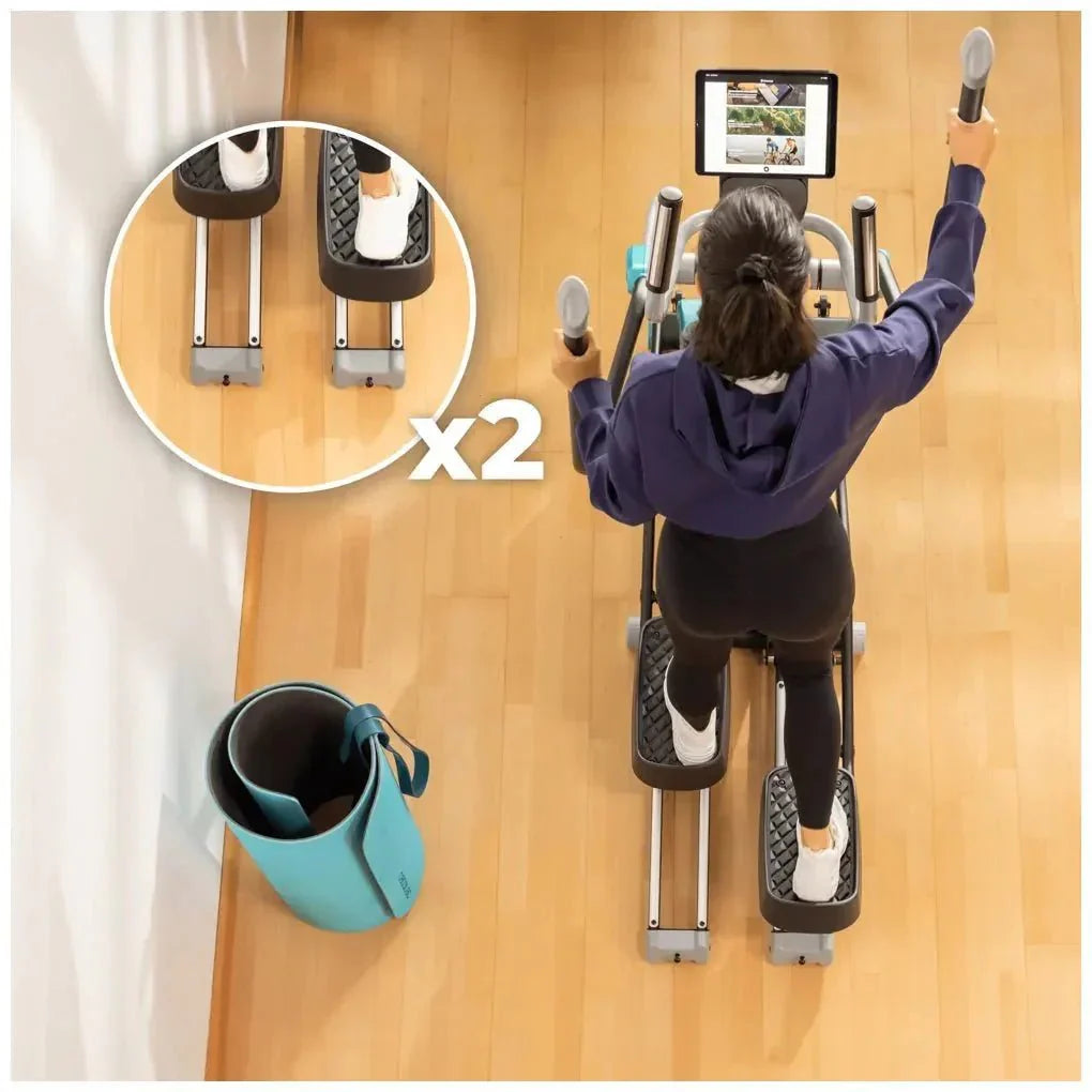 Bicicleta Elíptica Plegable Drumfit 10000 Pro: Resistencia Magnética y Conectividad APP de Cecotec