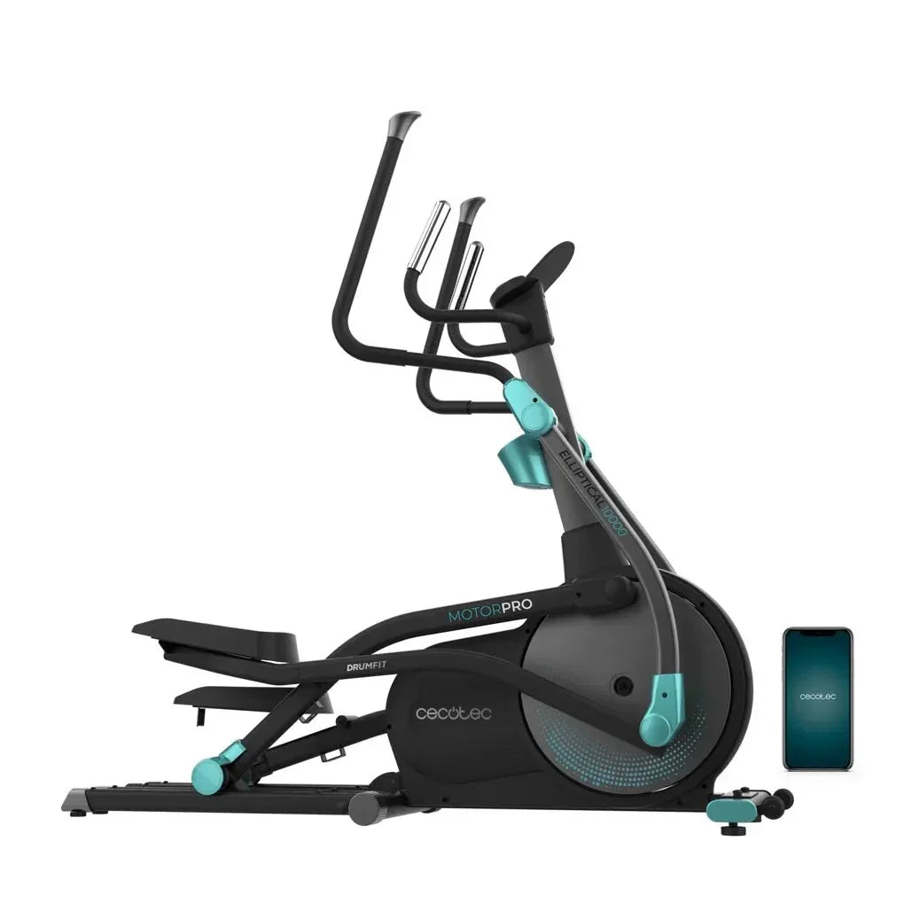 Bicicleta Elíptica Plegable Drumfit 10000 Pro: Resistencia Magnética y Conectividad APP de Cecotec