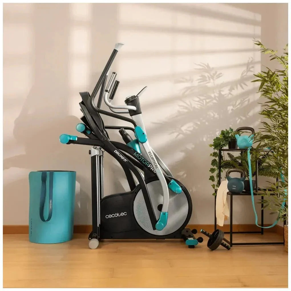 Bicicleta Elíptica Plegable Drumfit 10000 Pro: Resistencia Magnética y Conectividad APP de Cecotec