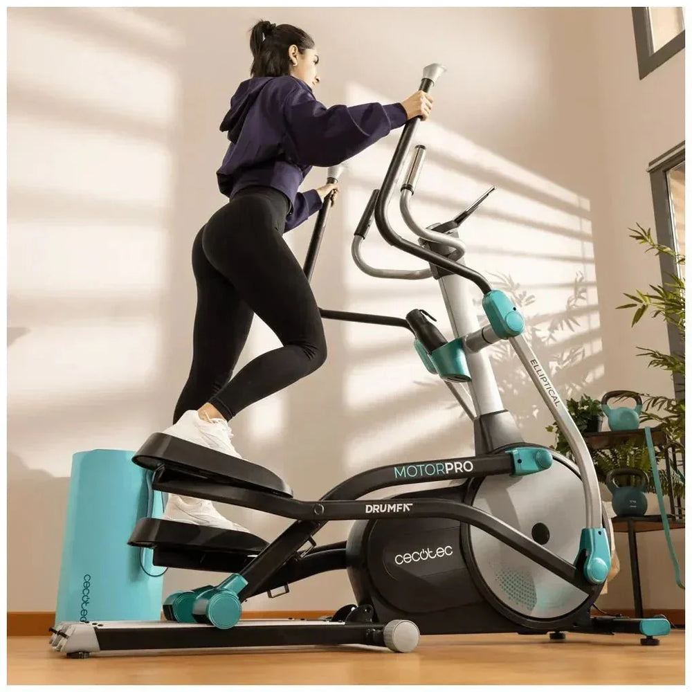 Bicicleta Elíptica Plegable Drumfit 10000 Pro: Resistencia Magnética y Conectividad APP de Cecotec