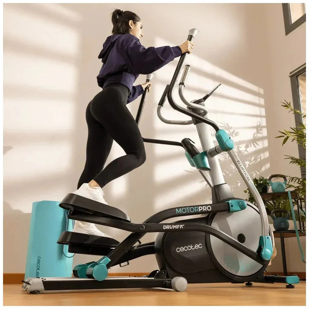 Bicicleta Elíptica Plegable Drumfit 10000 Pro: Resistencia Magnética y Conectividad APP de Cecotec