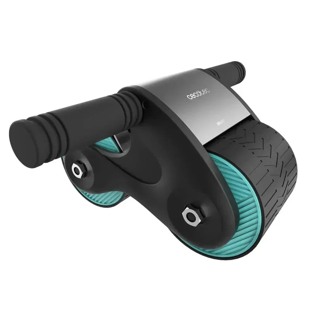 Rueda Abdominal Drumfit AB Fit: Compacta, Segura y con Rebote Automático de Cecotec