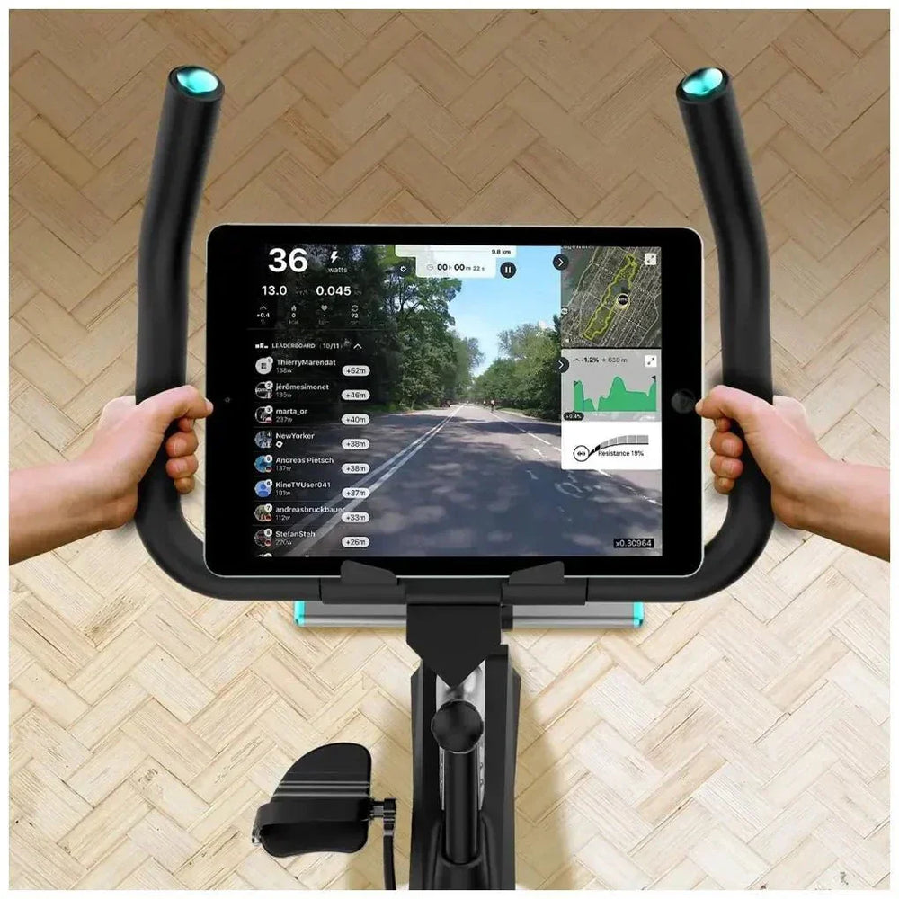 Bicicleta estatica Indoor DrumFit 6000 Compact con volante de inercia de 6 kg pantalla LCD y diseño compacto Cecotec