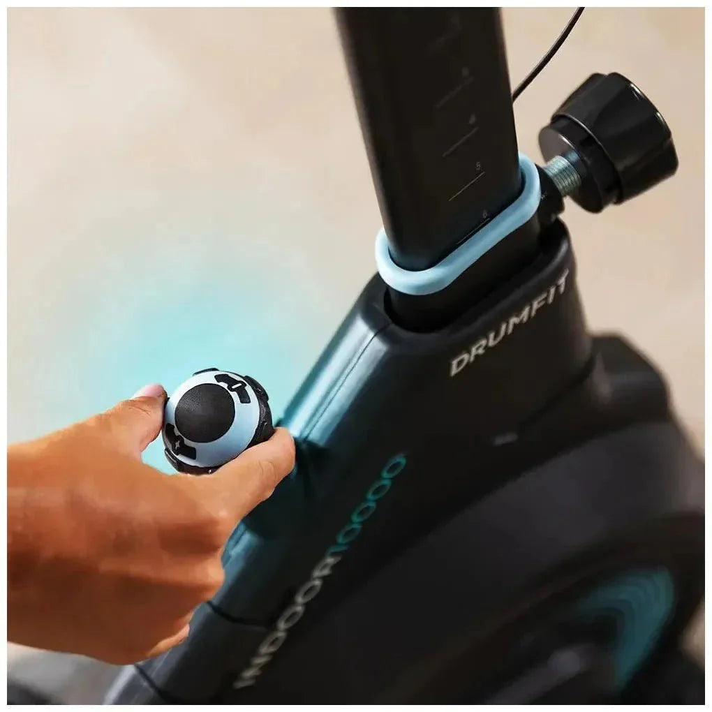 Bicicleta Estática DrumFit 10000 Race con volante de inercia de 10 kg pantalla LCD y resistencia regulable Cecotec