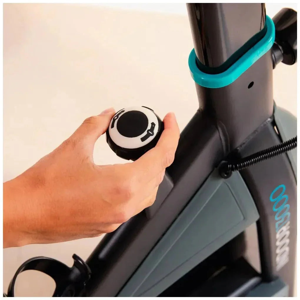 Bicicleta estatica DrumFit 13000 Race con volante de inercia de 13 kg pantalla LCD y pulsómetro Cecotec