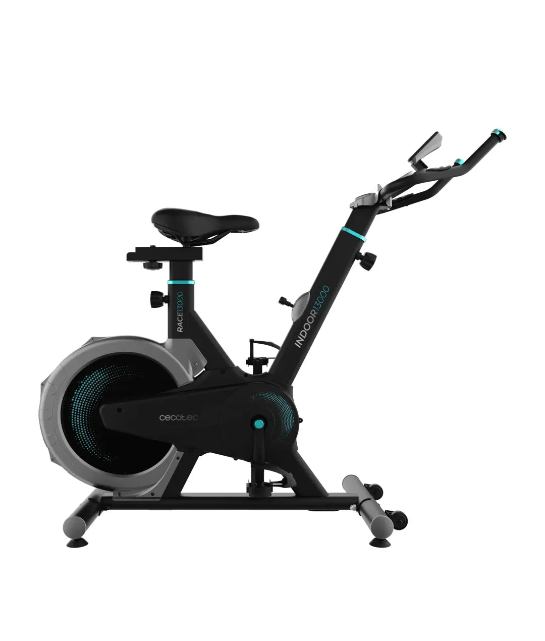 Bicicleta estática Indoor DrumFit 13000: Entrenamiento Fluido con Pantalla LCD y Pulsómetro de Cecotec