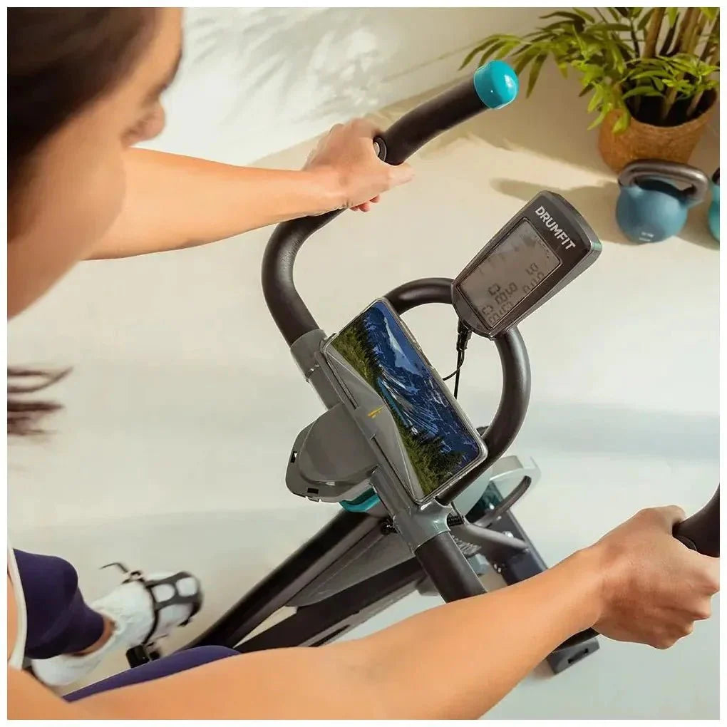 Bicicleta estática Indoor DrumFit 13000: Entrenamiento Fluido con Pantalla LCD y Pulsómetro de Cecotec