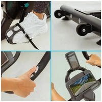 Bicicleta estática Indoor DrumFit 13000: Entrenamiento Fluido con Pantalla LCD y Pulsómetro de Cecotec
