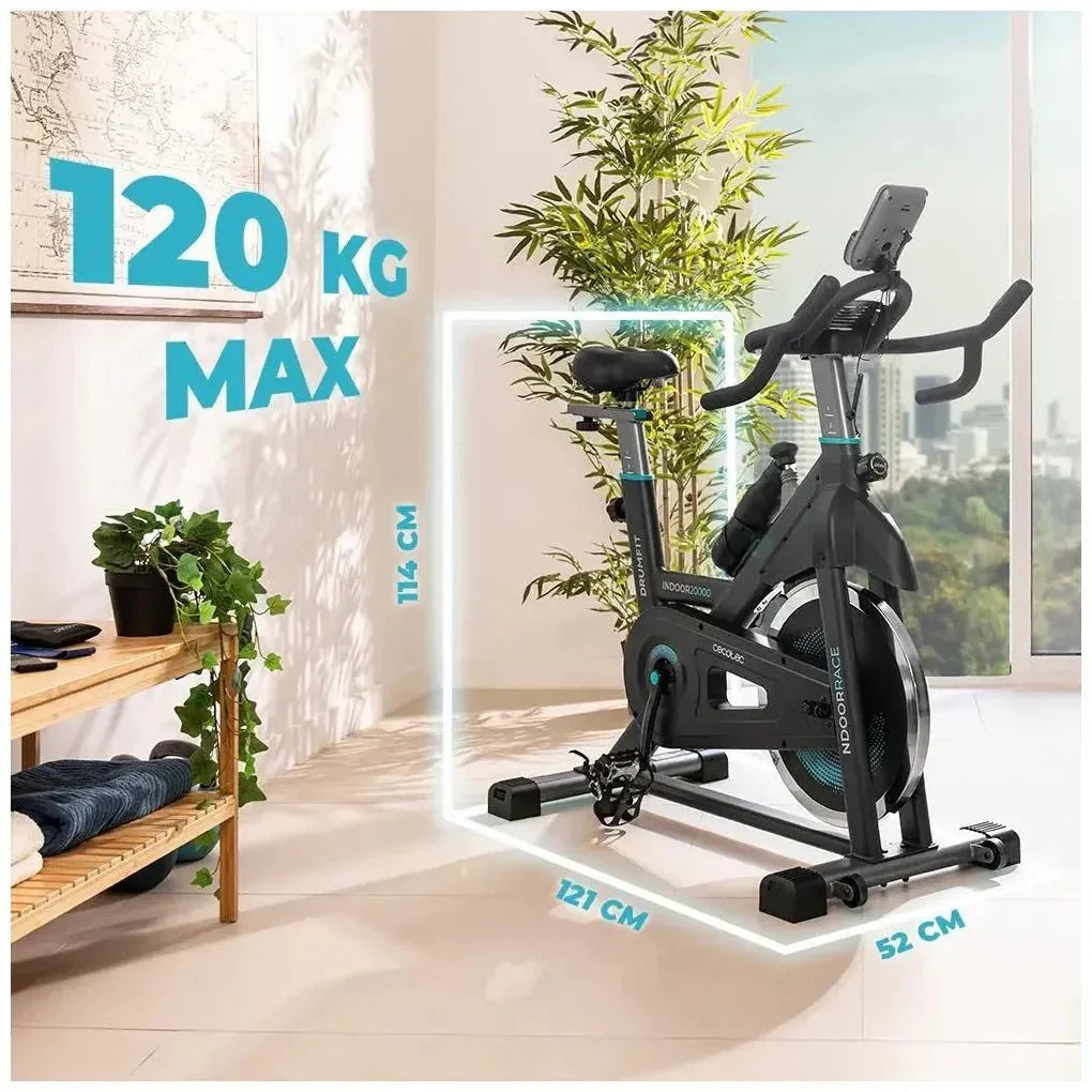 Bicicleta de Ciclismo Indoor DrumFit 20000 Race: Entrenamiento Completo y Eficiente de Cecotec