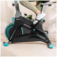 Bicicleta estatica DrumFit 10000 MagnoMotor con volante de 10 kg resistencia magnética de 32 niveles y App Kinomap Cecotec