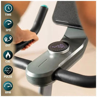 Bicicleta estatica DrumFit 10000 MagnoMotor con volante de 10 kg resistencia magnética de 32 niveles y App Kinomap Cecotec