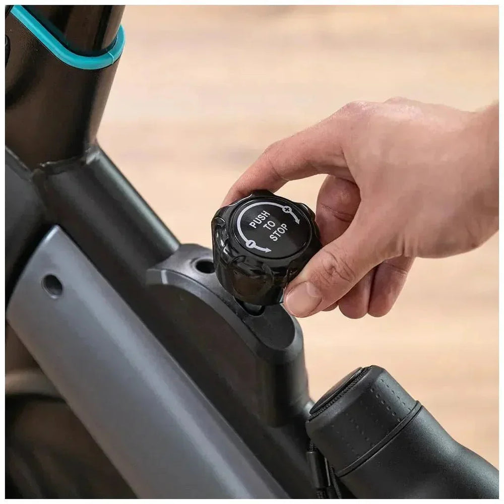 Bicicleta  estatica Indoor DrumFit 15000 con volante de inercia de 15 kg resistencia magnética y conectividad APP Kinomap Cecotec