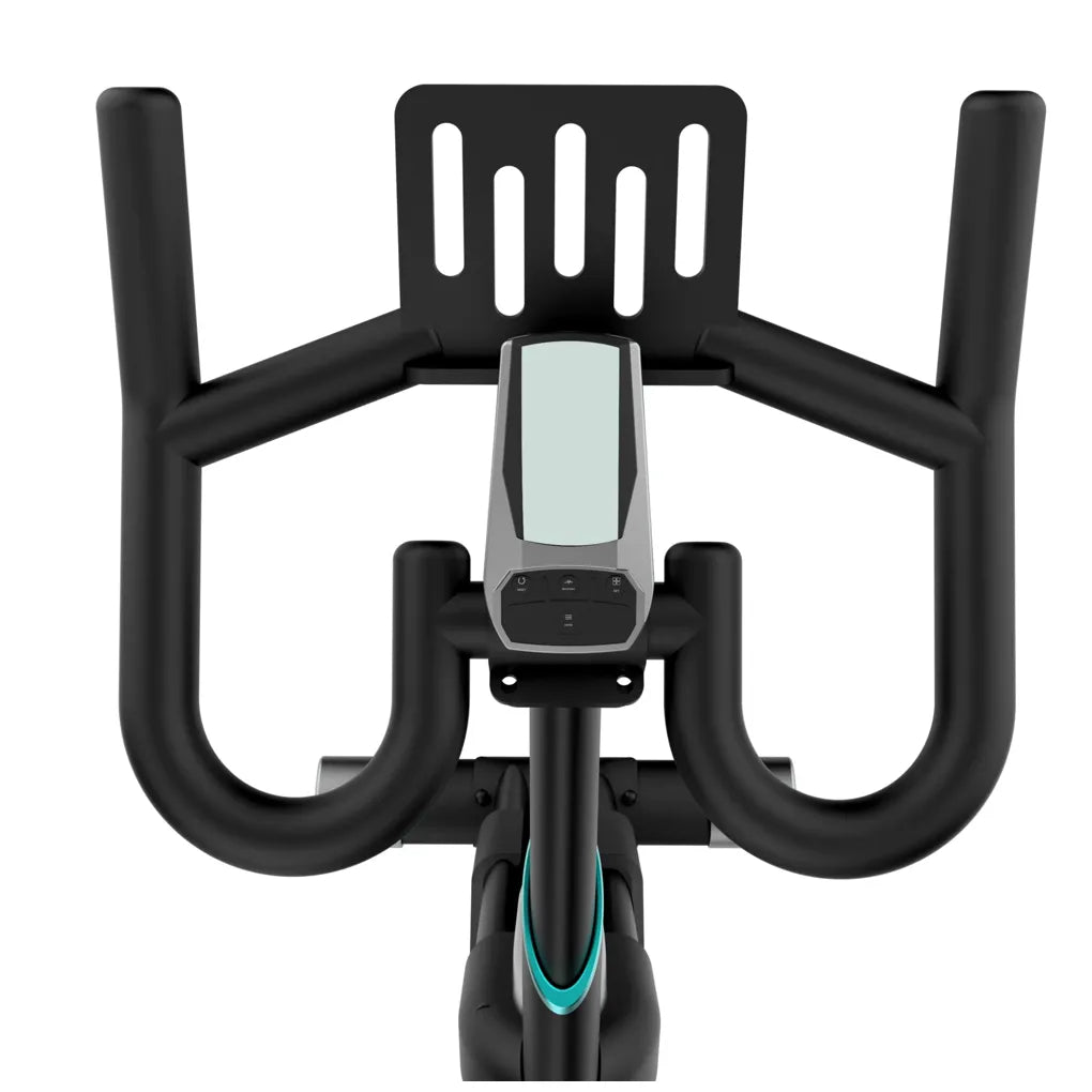 Bicicleta estatica Indoor DrumFit 24000 con volante de inercia de 24 kg resistencia magnética y conectividad APP Kinomap Cecotec