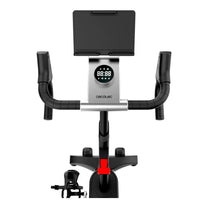 Bicicleta estatica Profesional DrumFit con volante de aluminio de 10 Kg inclinación motorizada y conexión APP Cecotec