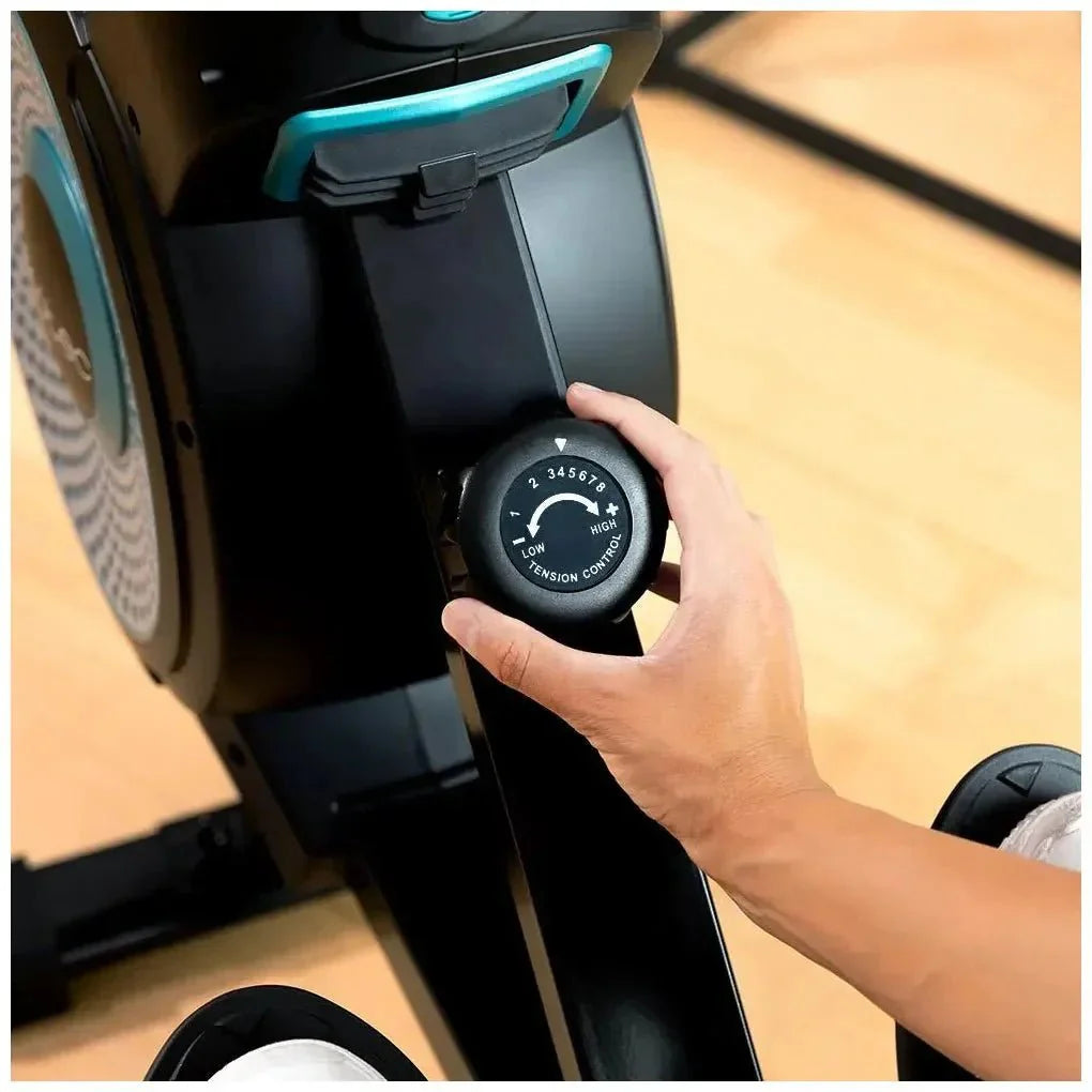 Máquina de Remo Drumfit Rower Eolo Magno con resistencia de aire y magnética 8 niveles y pantalla LCD Cecotec