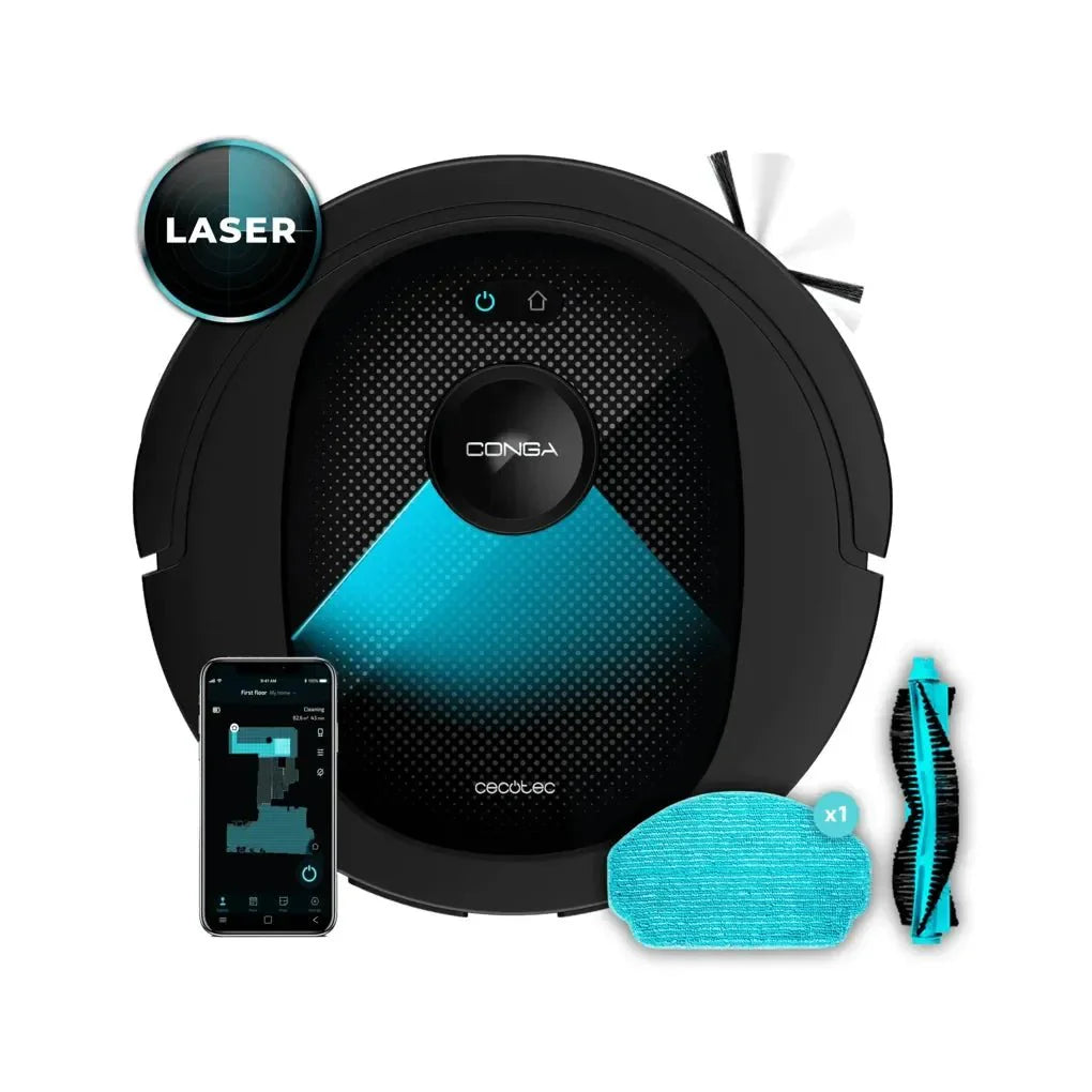 Aspirador Robot Multifuncional 4 en 1 con Tecnología de Navegación Láser y Potente Succión de 4000 Pa de Cecotec