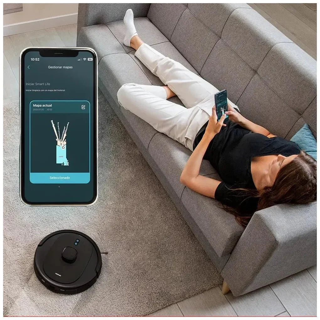 Robot Aspirador 4 en 1 con Navegación Láser y Control Inteligente de Cecotec