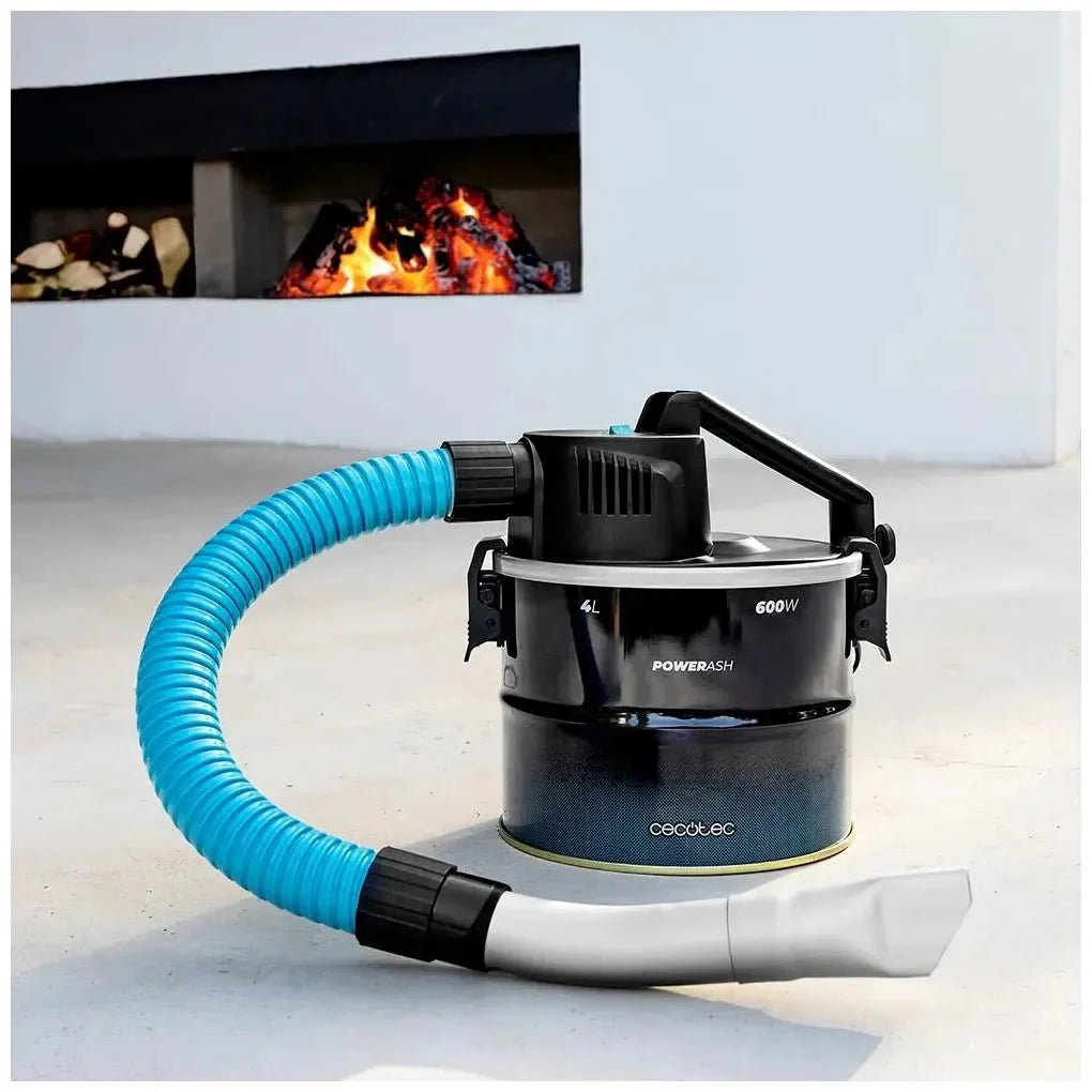 Aspirador de Cenizas Compacto y Potente de 600W para Limpieza Profunda de Cecotec