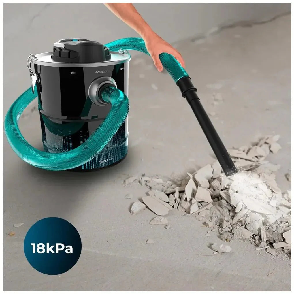 Aspirador de Cenizas 1200W: Limpieza Profunda y Eficiente con Depósito de 20L de Cecotec