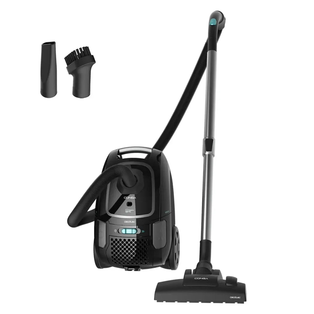 Aspirador Potente 890W con Bolsa 4L y Accesorios para Limpieza Completa de Cecotec
