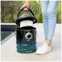 Aspirador de Cenizas Potente y Duradero con 15L y 120W para Limpieza Extrema de Cecotec