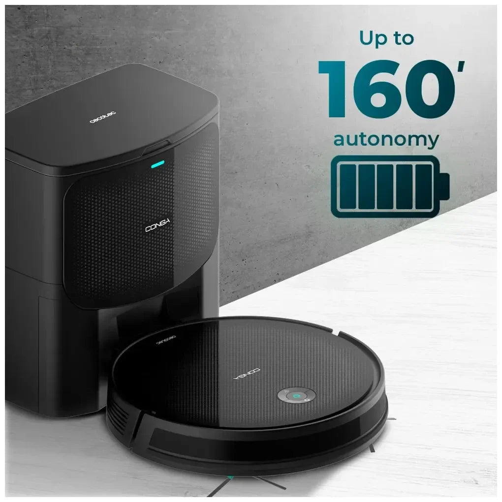 Robot Aspirador 4 en 1 con Autovaciado y Potente Succión para Hogares Impecables de Cecotec