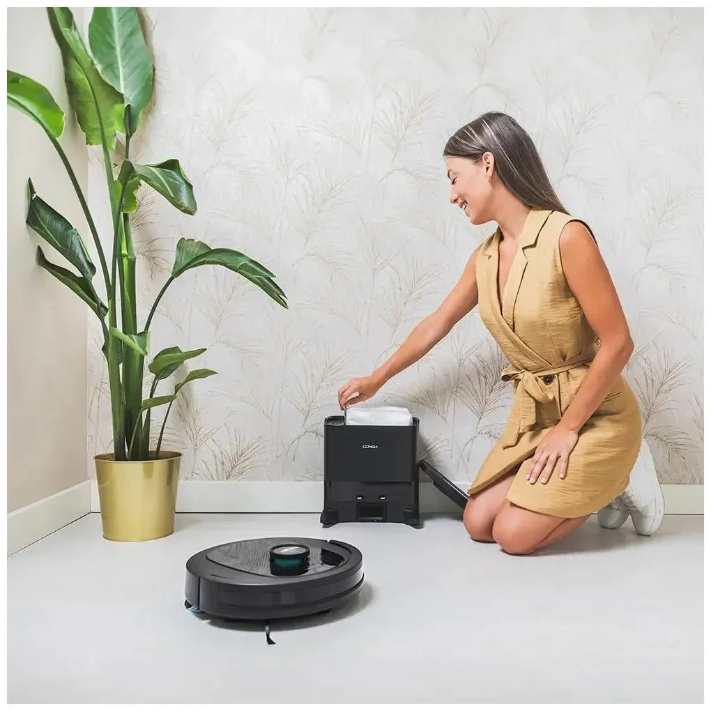 Robot Aspirador 4 en 1 con Navegación Láser y Autovaciado para Hogares con Mascotas de Cecotec