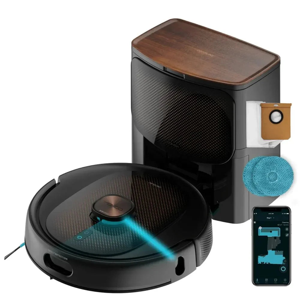 Robot Aspirador Inteligente con IA, Succión 10,000 Pa y Autovaciado de Cecotec